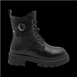 Ботинки на меху А10 черные