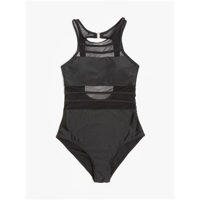 Купальник женский слитный MINAKU цвет чёрный, размер 48