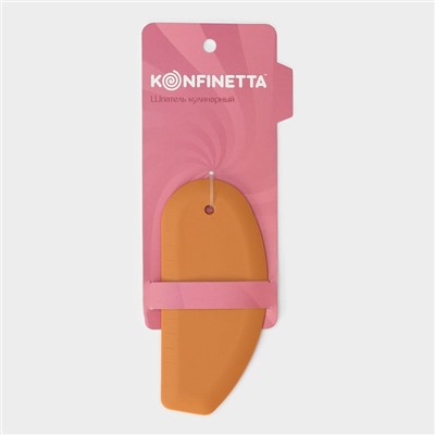 Шпатель кондитерский с размерной линейкой KONFINETTA, 17.5×8×0.7 см, бежевый