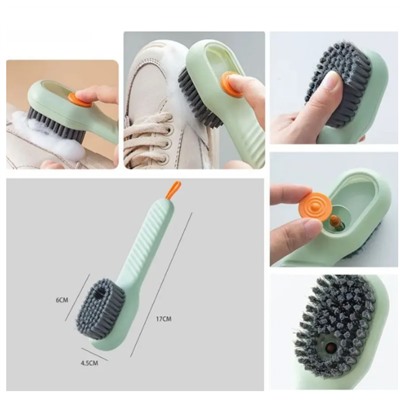 Щетка для обуви, одежды, для дома универсальная с дозатором