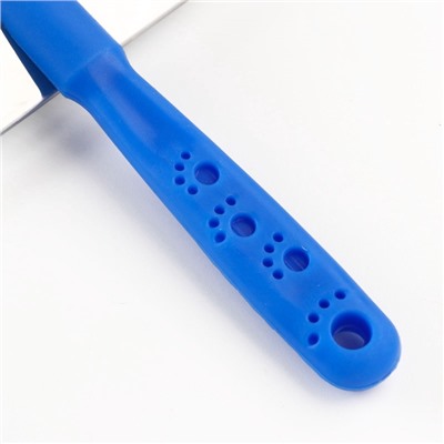 Пуходёрка «Лапки» средняя, 9×12 см, без капель, синяя