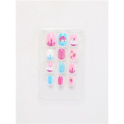 Детские накладные ногти «Сладкий десерт», 12 шт.