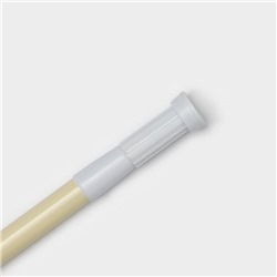 Карниз для ванной Доляна, телескопический, 110-200 см, бежевый