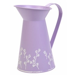 Кашпо - ваза «Кувшин Ландыши», 12×12×20 см, 1.5 л, лавандовое