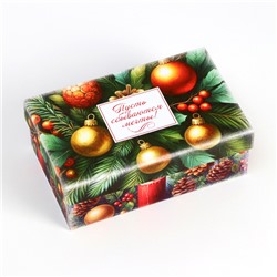 Набор подарочных новогодних коробок 10 в 1 «Ёлочные игрушки», 32.5×20×12.5 - 12×7×4 см