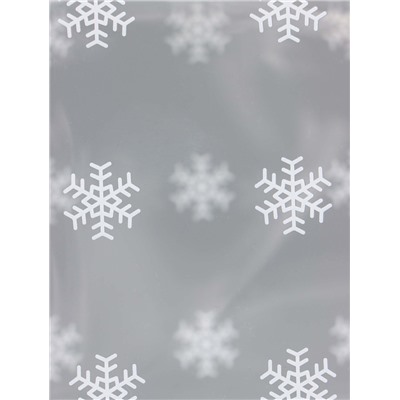 Коробка подарочная новогодняя складная ПВХ «Снежинки» 11×11×11 см