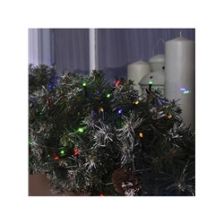 Гирлянда «Нить» 10 м, IP44, тёмная нить, 100 LED, свечение мульти, 8 режимов, 220 В