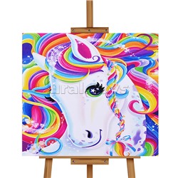 Мозаика алмазная "Грациозный единорог" 20*20 см.