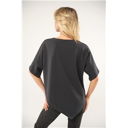 Женская асимметричная футболка Happyfox