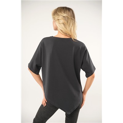 Женская асимметричная футболка Happyfox