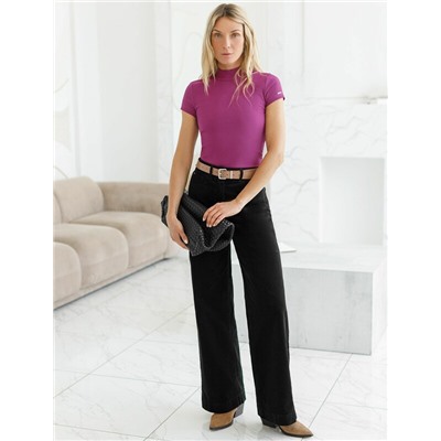 Брюки из эластичного микро-вельвета