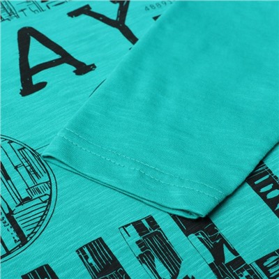 Лонгслив для мальчика, цвет изумрудный, рост 146 см