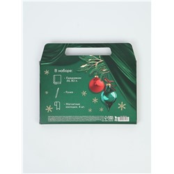 Подарочный набор новогодний в портфеле «Время чудес», ежедневник А5, магнитные закладки и ручка