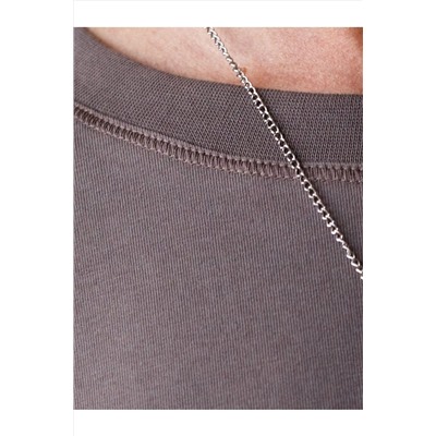 Базовый лонгслив из премиального хлопка с эластаном VILATTE, 1228142