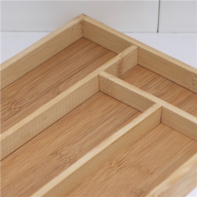 Сушилка для столовых приборов Доляна «Бамбуковый лес», 33.5×22×3 см, 4 ячейки