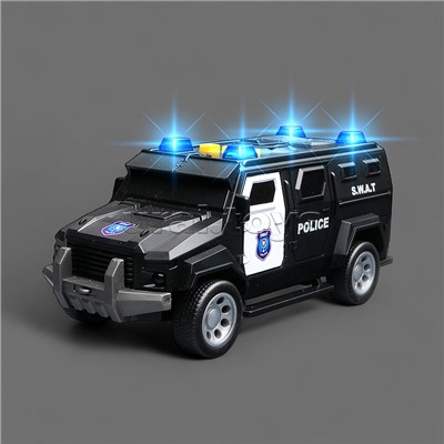 Машина "Полицейский броневик" 1:32 (свет, звук) в коробке