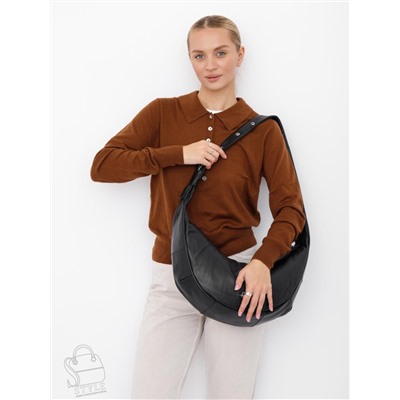 Сумка женская кожаная 9177SP black Velina Fabbaino-Safenta