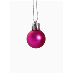 Ёлочные игрушки «Малышки в шарике», шары новогодние, d=2.5 см, набор 40 шт., белый/розовый