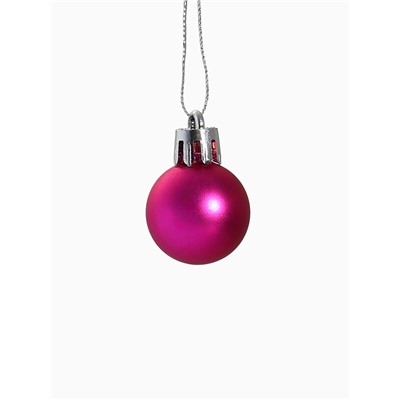 Ёлочные игрушки «Малышки в шарике», шары новогодние, d=2.5 см, набор 40 шт., белый/розовый