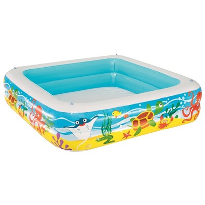 Бассейн надувной с навесом 140 х 140 х 114 см, от 2 лет 52192