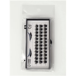 Набор накладных ресниц «Глаза из аниме», пучки, 10, 12, 14 мм, чёрные