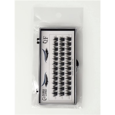 Набор накладных ресниц «Глаза из аниме», пучки, 10, 12, 14 мм, чёрные