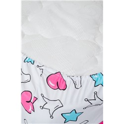 Детское постельное белье  с простыней на резинке  90*200 Искорка