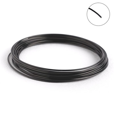 Проволока для плетения d=1.5 мм, намотка 5 м, цвет чёрный