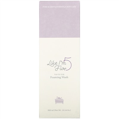 Like I'm Five, Top To Toe Foaming Wash, 10.14 oz (300 ml)