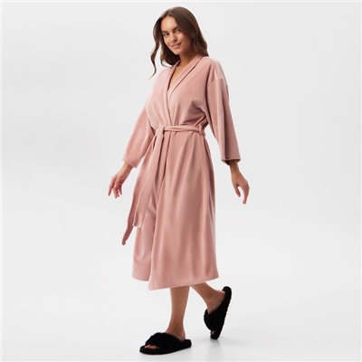 Халат домашний женский KAFTAN Plushy, размер 44-46, розовый