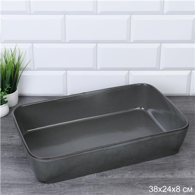 Блюдо прямоугольное 38 см для подачи / RG-2258 /уп 6/ Керамика