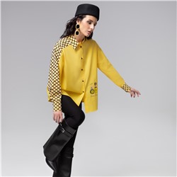 Рубашка дизайнерская, Моя философия – шик (жёлтая)