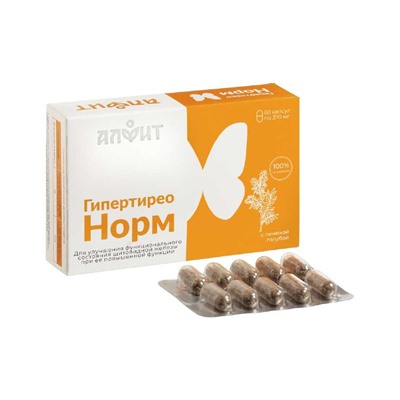 Гипертиореонорм фитосбор в капсулах Алфит 60 капс по 370 мг.