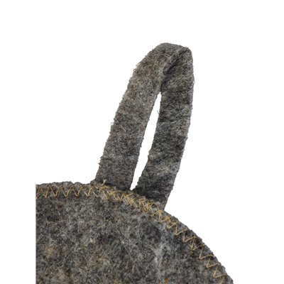 Набор для бани, 3 предмета: шапка, рукавица, коврик, серый, «Добропаровъ»