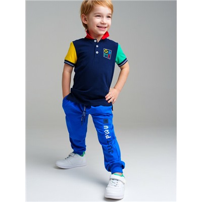 Сорочка трикотажная с воротником поло для мальчиков