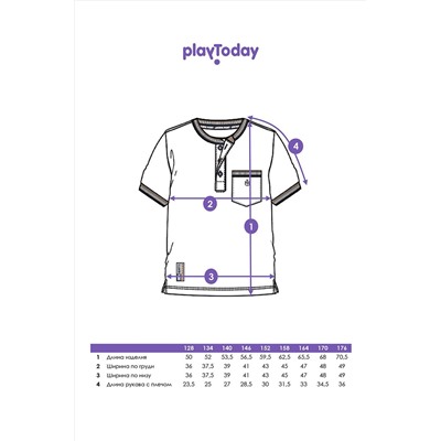 Футболка-поло PLAYTODAY, 1121336