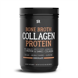 Sports Research, Bone Broth Collagen Protein, Chocolate, 1.06 lb (480 g)