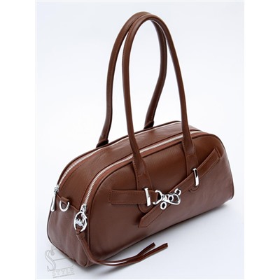 Сумка женская кожаная 9198SP d.brown Velina Fabbaino-Safenta в Новосибирске