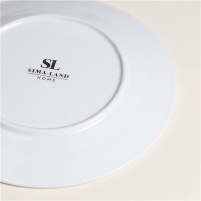 Тарелки SL Home «Винтаж фрэнч», d=22 см, набор 2 шт., фарфор, белые