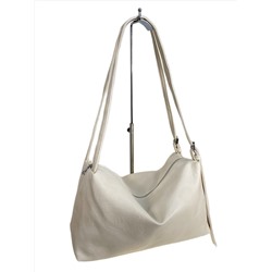 Женская сумка из искусственной кожи, цвет молочный