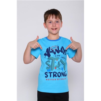 Футболка Сорванец детская (Бирюзовый)