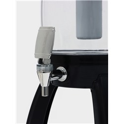 Пивной бочонок «Банный», колба 3 л, ёмкость для льда, подсветка, пластик, чёрный