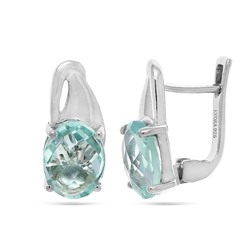 Серьги из серебра топаз, Восторг