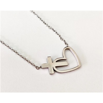 Кулон из стали  на цепочке