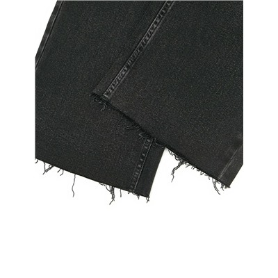 Актуальная коллекция CONTE CON-797 Чёрные джинсы straight с декоративными патами