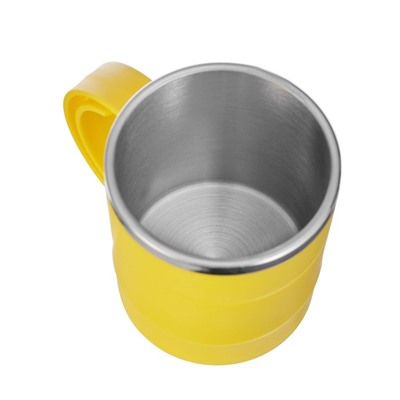 Термокружка «Мастер К», 450 мл, с ручкой, сохраняет тепло 2 ч, 12.5×10.5 см, желтая