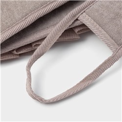 Мочалка для тела массажная Доляна «Афродита», 70×7.5 см, коричневая