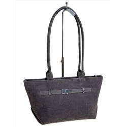 Женская сумка из искусственной замши, цвет серый