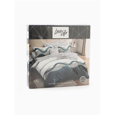 Постельное бельё евро LoveLife «Волна», микрофайбер