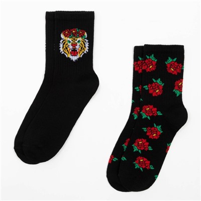 Носки женские KAFTAN «Merry Christmas», набор 2 пары, размер 36-39 (23-25 см)